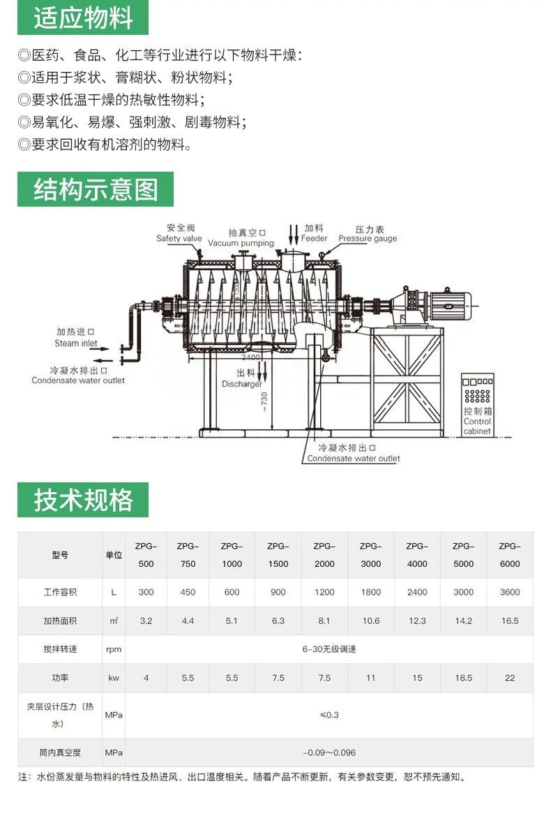 Rake Vacuum Dryer product image 5